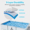 SLOOSH 7/10 FT Rectangular Above Ground Pool, Outdoor Frame Above Ground Swimming Pool Set Kiddie Pool for Kids Adults Family Summer Water Fun - 4 of 4