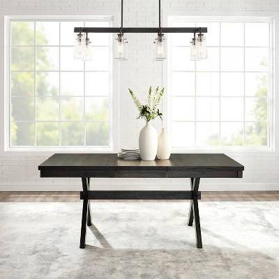 Hayden Slate Extendable Rustic Farmhouse Dining Table