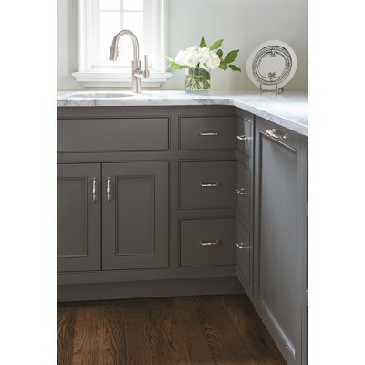 Polished Nickel Traditional Cabinet Pull with Mounting Hardware