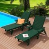 WestinTrends Adirondack Outdoor Chaise Lounge for Patio Garden Poolside (Set of 2) - 2 of 4