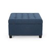 CAVINAS 31" Square Storage Ottoman Bench for Bedroom,Storage Bench with Button-Tufted Lid,Ottoman for Living Room,Entryway - 4 of 4