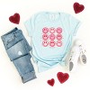 Simply Sage Market S.W.Smiley Valentine Smiley Face Chart Short Sleeve Tee - 3 of 4