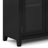 30" Essex Low Storage Cabinet Black - WyndenHall: Modern Style, Adjustable Shelves, Glass Doors - 4 of 4