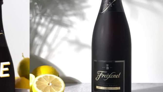 Freixenet Cordon Negro Brut Cava Sparkling White Wine - 750ml Bottle, 2 of 8, play video