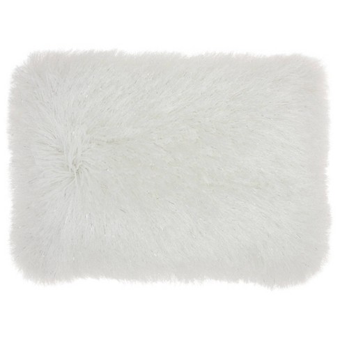 White fluffy pillow discount target