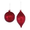 Sequined Glass Ornament (Set of 4) - 2 of 4