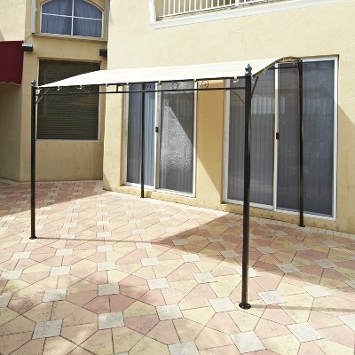 Lakeside Sunshade Awning Gazebo with Polyester Shade, Steel Stand