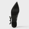 Women's London Lace Sling Back Bow Flats - A New Day™ Black - 4 of 4