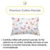 BreathableBaby Cotton Percale Pillowcase, For 13" x 18"/33 x 46 cm Toddler Pillow, AFB Butterflies (2-Pack) - 3 of 4