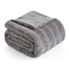 Cozy Bliss Fluffy Faux Fur Throw Blanket Soft Bed Blankets for Sofa Bed - 2 of 4