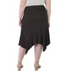Plus Size Knee-Length Elastic Waistband And A Handkerchief Hemline Skirt - 4 of 4