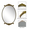 Apmir Oval High Quality Aluminum Alloy Framed French Cleat Mounted Baroque Wall Decor Bathroom Vanity Mirror with 3-Year Warranty - 2 of 4