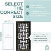 2 Pack Basketweave 4x10 Inch Decorative Floor Register Vent with Mesh Cover Trap, Matte Black - 4 of 4