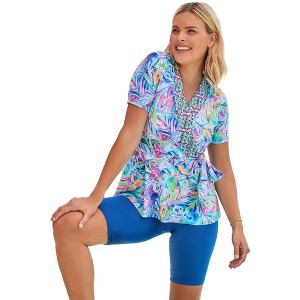 Swim 365 Faux Wrap Tankini - 1 of 4