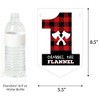 Big Dot of Happiness 1st Birthday Lumberjack - Channel The Flannel - Buffalo Plaid First Birthday Party Bunting Banner Decoration - Happy 1st Birthday - 2 of 4