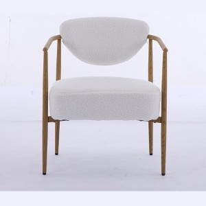 Kumasinova 24.8" Wide Dining Chairs,Upholstered Chairs with Wood Grain Metal Frame,Foam Back,Plush Armchair for Living Room,Bedroom,Dining Room - 1 of 4