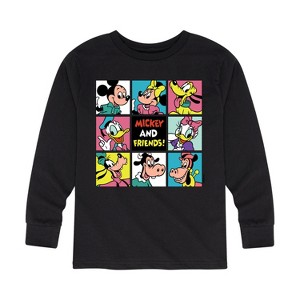 Boys' - Disney - Mickey And Friends Grid Long Sleeve Graphic T-Shirt - 1 of 4