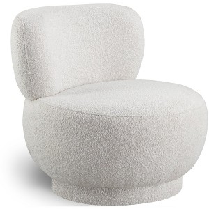 Meridian Furniture,Calais Boucle Fabric Accent Chair - 1 of 4