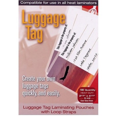 Fellowes LAMINATING POUCH LUGGAGE TAGS 5222401