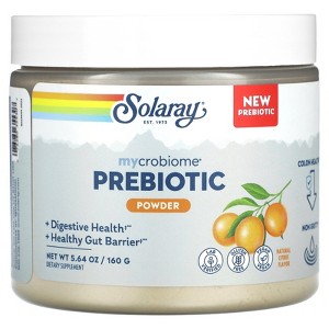 Solaray Mycrobiome Prebiotic Powder, Natural Citrus, 5.64 oz (160 g) - 1 of 2