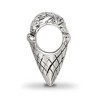 Black Bow Jewelry Sterling Silver Ice Cream Cone Bead Charm - 2 of 4