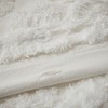 Gulches Series Off White Shabby Chic Tufted Chenille Damask Cotton Full Queen 3 Piece Duvet Cover Set Blanket - 4 of 4