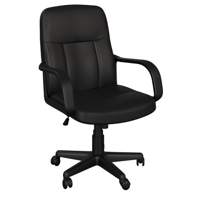 Office Chair – Adjustable Height Computer Chair With Wheels, Curved Mesh  Back, Foam Seat, Arms, Swivels In 360-degrees By Lavish Home (black) :  Target