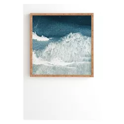 Ingrid Beddoes Ocean Surfers Framed Wall Art Blue - society6