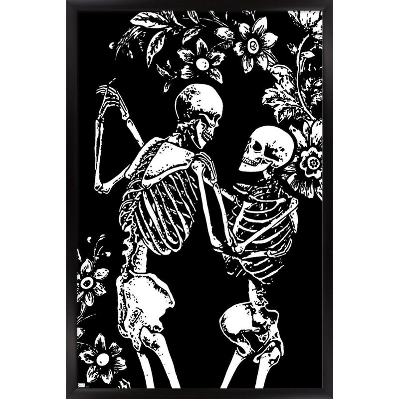 Trends International Skeleton Dance Framed Wall Poster Prints, 1 of 7