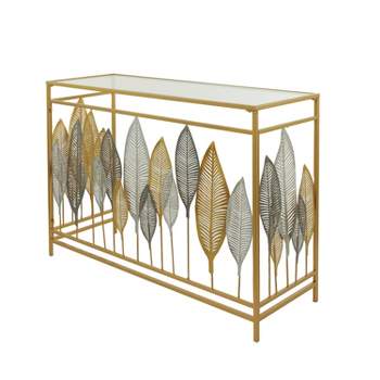 30" x 44" Contemporary Metal Console Table - Olivia & May