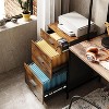 File Cabinet 3-Drawer Rolling Wood Cabinet for Home Office with Lock, Fits Letter/A4 Size - 4 of 4