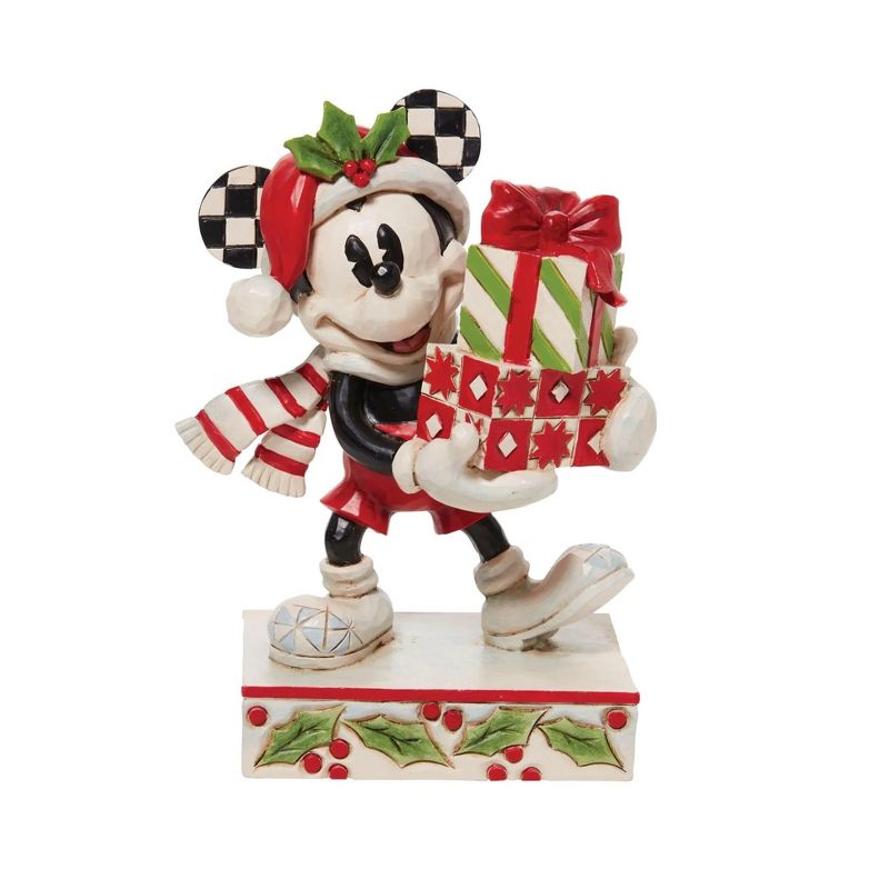 Department 56 Dept 56 Mickey with Stacked Presents Christmas Figure, 1 of 4