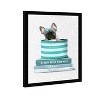 15" x 21" Fashion Frenchie Dog Framed Wall Art Print Blue - Wynwood Studio: Modern Decor, Animal Poster - 2 of 4