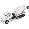 Peterbilt 567 with McNeilus Bridgemaster Mixer White and Gray 1/50 Diecast Model by Diecast Masters - 2 of 3