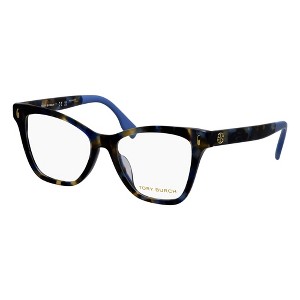 Tory Burch TY 2142U 1957 Womens Cat-Eye Eyeglasses Blue Tortoise 51mm - 1 of 4