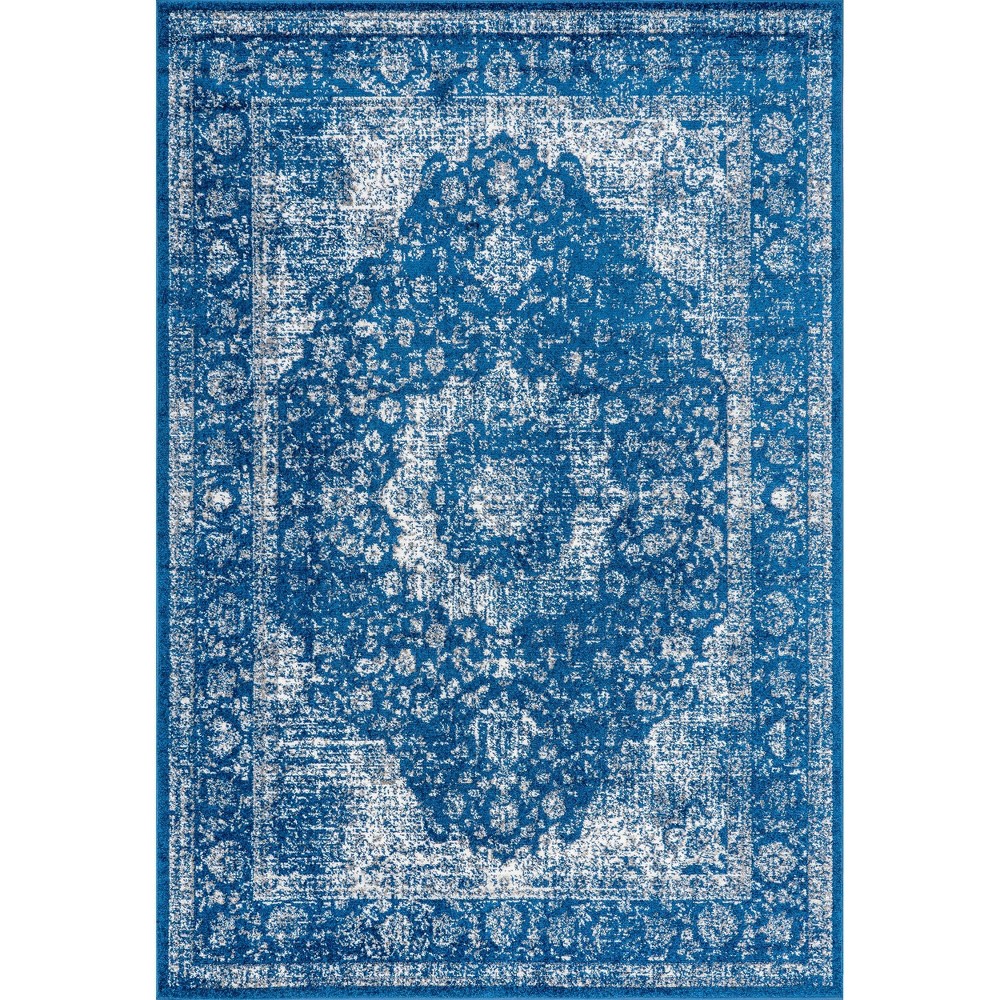 8'x10' Verona Vintage Persian Style Area Rug Blue - nuLOOM