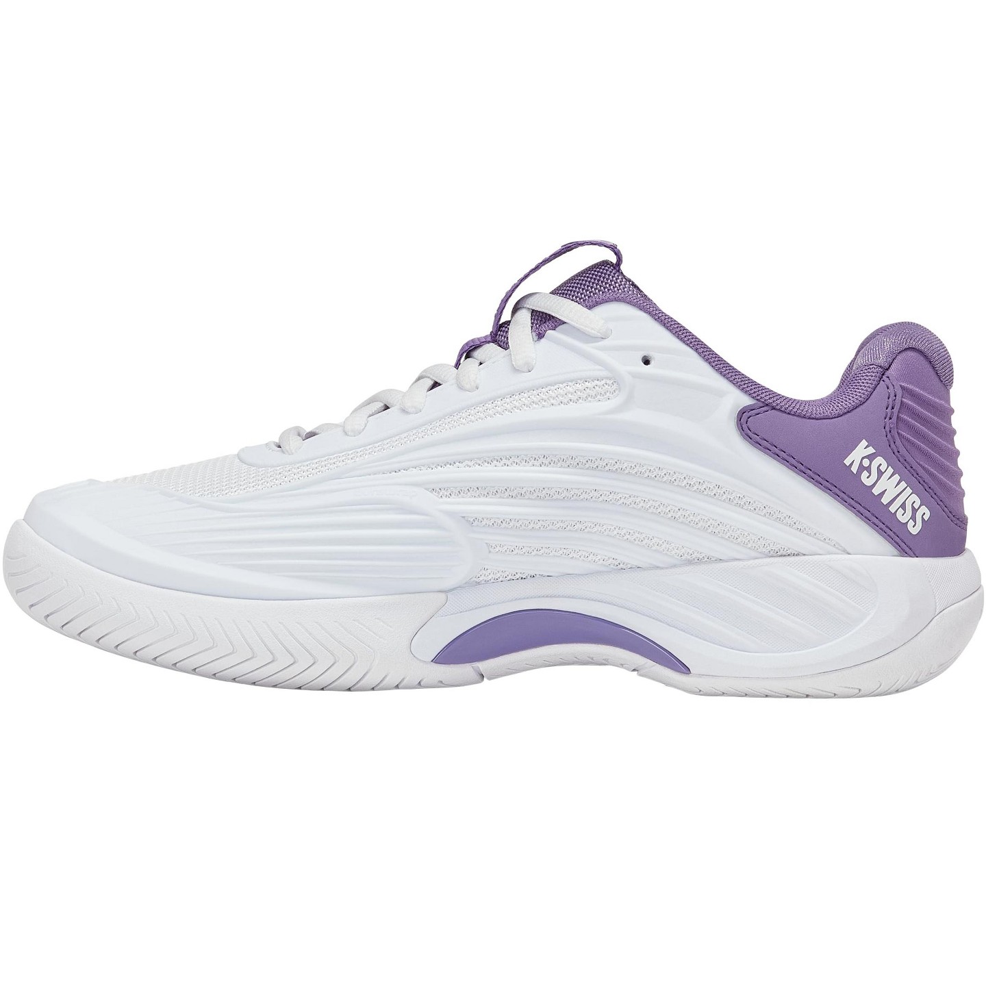 Женские кроссовки K-Swiss Hypercourt Express 3 (White/Purple Haze/Lunar Rock), цвет: Белый — фото 7