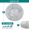 PetAmi Calming Dog Bed for Puppy Cat Kitten, Round Washable Pet Bed, Anti Anxiety Cuddler, Fluffy Plush Circular Donut Bed - 3 of 4