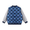 Andy & Evan  Toddler  Blue Checker French Terry Sleeve Bomber - 2 of 2