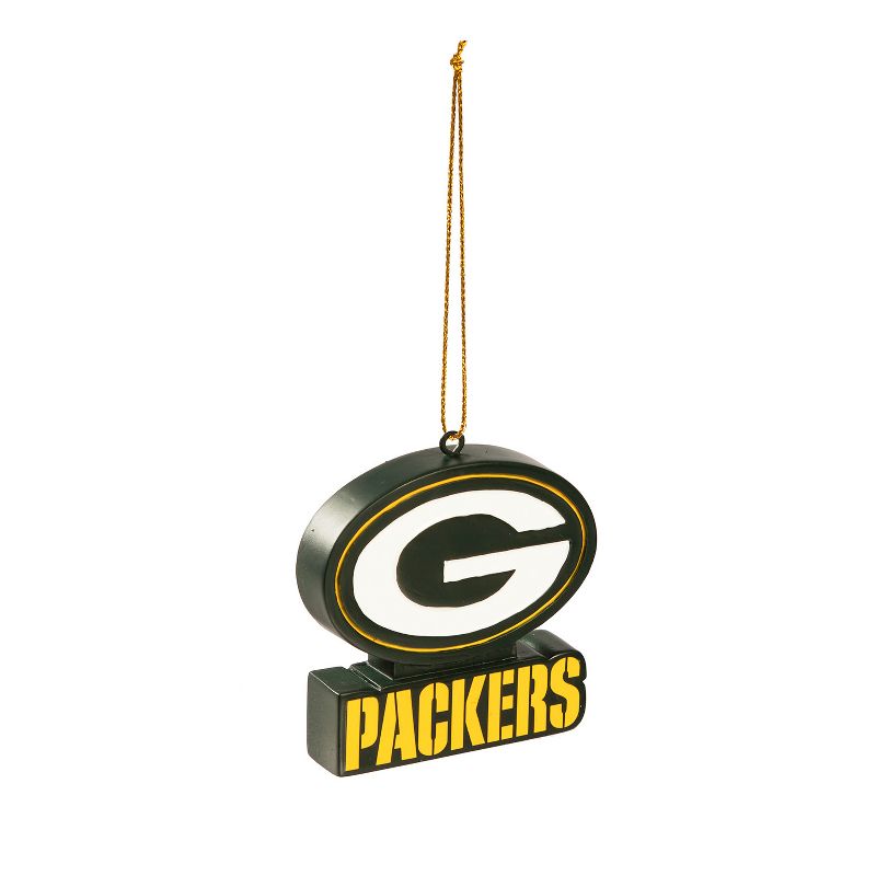 Evergreen Green Bay Packers, Mascot, G Logo Ornament, 1 of 3
