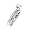 Ross-Simons 1.00 ct. t.w. Diamond Bridal Set: Engagement and Wedding Rings in 14kt White Gold - 3 of 4