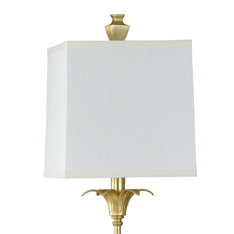 Silanti Flower Inspired Base Table Lamp Rubbed Gold Finish - StyleCraft, 3 of 5