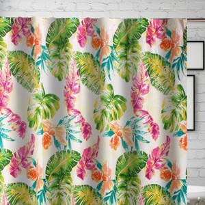 Greenland Home Fashions 2104ASHW Tropics Bath Shower Curtain - 1 of 3