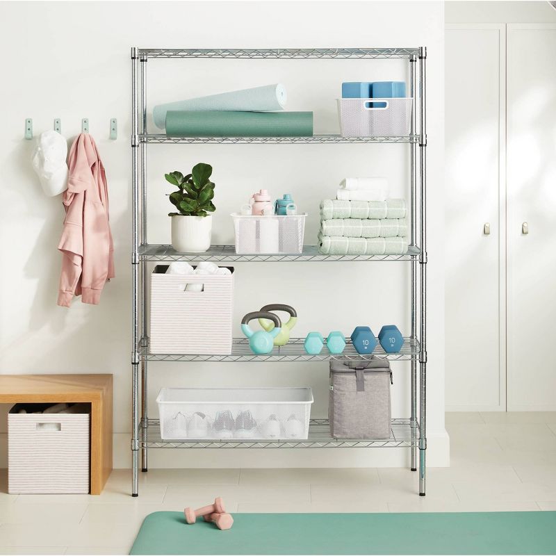 5 Tier Wide Wire Shelving - Brightroom™, 3 of 8