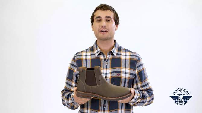 Dockers Mens Ransom Rugged Chelsea Boot, 2 of 11, play video