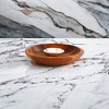 Nambe Eclipse Acacia Wood Chip & Dip Bowl, Alloy Metal, Silver Brown - 2 of 4