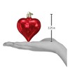 Old World Christmas 3.0 Inch Large Shiny Heart Ornament Valentines Love Tree Ornaments - 3 of 3