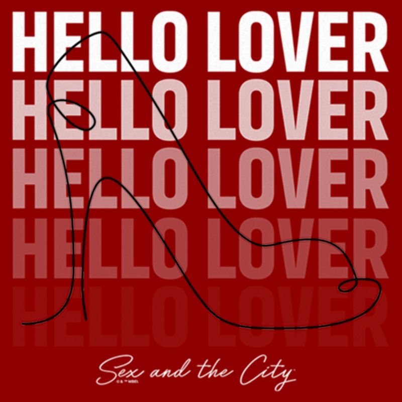 Women's Sex and the City Hello Lover Shoe T-Shirt, 2 of 5