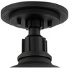 Franklin Iron Works Arnett Rustic Industrial Semi Flush Mount Outdoor Ceiling Light Black 12" Damp Rated for Post Exterior Barn Deck House Porch Yard - 3 of 4