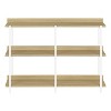 Monarch Specialties Accent Table Console Entryway Narrow Sofa Living Room Bedroom Natural Laminate Black Metal Contemporary Modern - 2 of 4